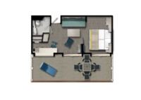 Familienkabine Balkon