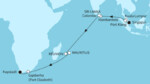 22 Nächte - Indischer Ozean mit Mauritius - ab Singapur/bis Kapstadt