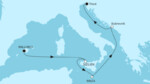 7 Nächte - Mittelmeerinseln und Perle der Adria - ab Palma/bis Triest