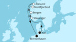 7 Nächte - Norwegens Fjordwelten - ab Kiel/ bis Bremerhaven