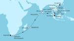 36 Nächte - Indischer Ozean mit Mauritius - ab Hongkong/bis Kapstadt