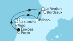 7 Nächte - Sommerzeit an der Westküste mit Bilbao - ab/bis Leixoes (Porto)