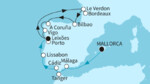 14 Nächte - Europas Sonnenseite und die Schönheiten der Westküste - ab Palma/bis Leixões (Porto)